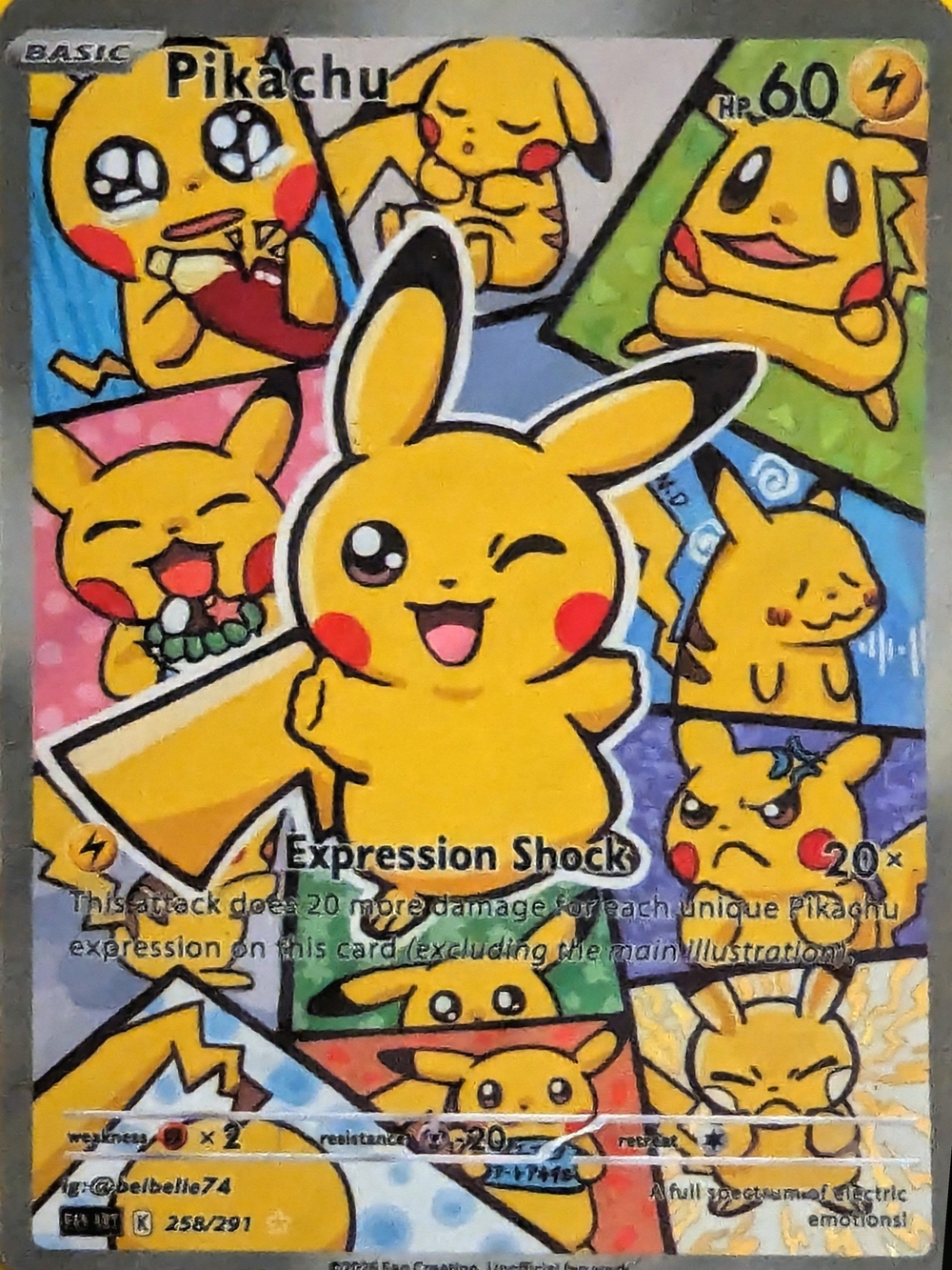 Custom Pikachu Card Fan Art